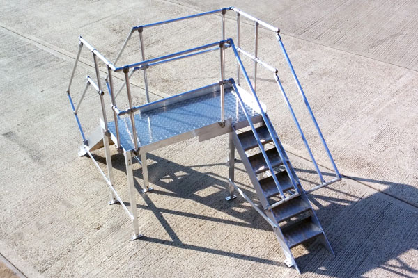 picture of the Bilco aluminium step over ladder