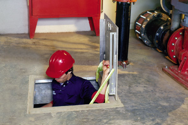 TYPE KD double leaf interior floor door product image